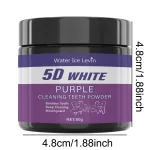 Portable purple tooth powder for daily use and travel