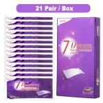Purple teeth whitening strip colour corrector for at-home use