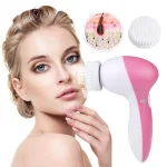 Electric face cleaner with interchangeable brushes 180g beauty tool