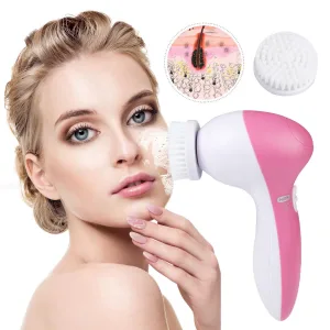 Electric face cleaner with interchangeable brushes 180g beauty tool