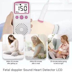 Fetal heart rate monitor doppler with waterproof probe