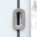 Adhesive baby proofing safety lock for drawers and doors