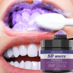 Purple tooth cleaning powder sulfate-free colour corrector jar