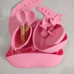 Food-Grade Silicone Baby Feeding Set for Toddlers, BPA-Free