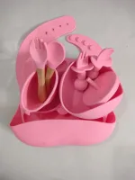 Food grade silicone baby feeding set BPA free for toddlers