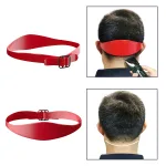 Adjustable silicone neckline haircut guide band for home barbering