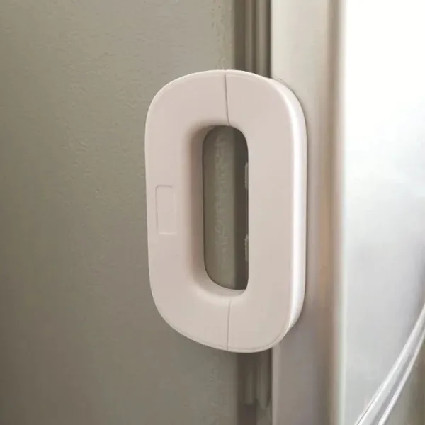 Adhesive baby proofing safety lock for drawers and doors