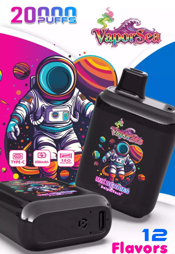 VAPORSEA 20K DSK084 – 20,000 Puffs Rechargeable Vape - Image 4