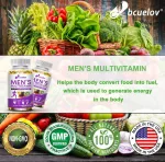 Men's daily multivitamin with antioxidants for heart brain and immunity