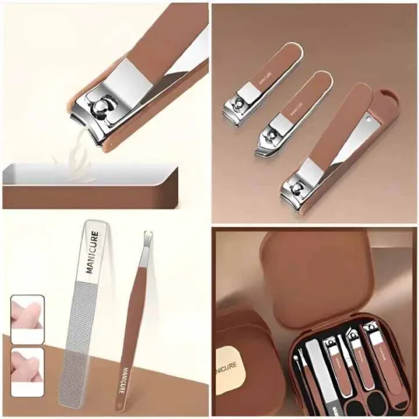 Stainless steel nail clipper set for hands and feet