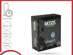 Moods All Night climax delay condom 3pcs pack made in India