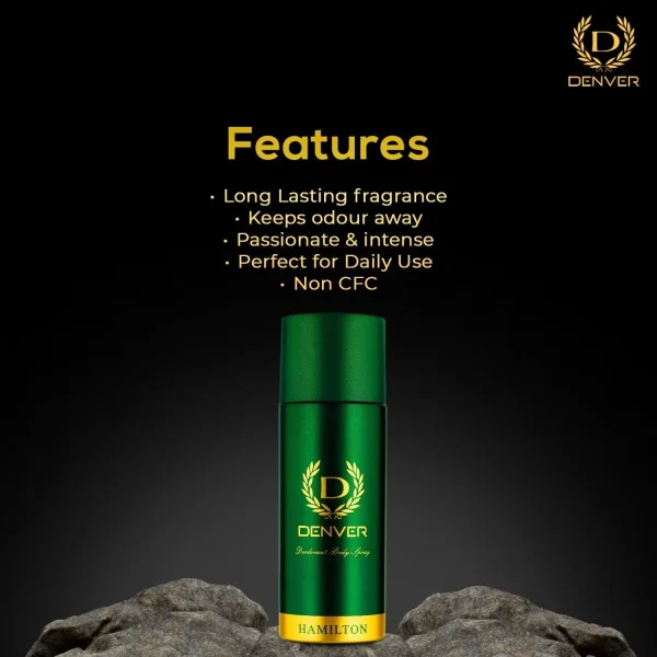 Denver Hamilton 50 ml mens deodorant spray with lavender and cedarwood