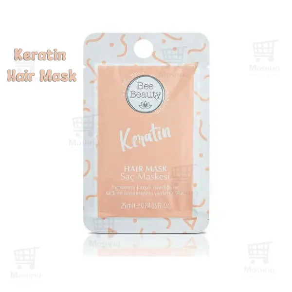 Single use keratin hair mask sachet from Bee Beauty Turkey