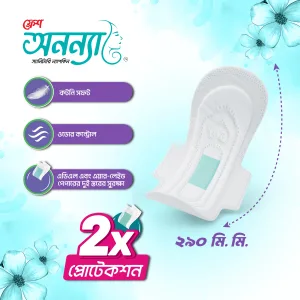 Fresh Anonna HF 290 mm sanitary pads with ADL and airlaid paper 2 pcs