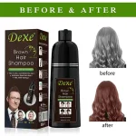 Dexe instant hair dye shampoo brown for men and women 400ml