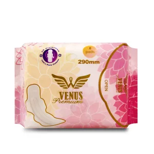 Venus Premium 3D wings ultra thin cotton sanitary napkin 290mm 8 pads