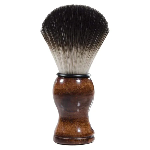 Classic wooden shave brush for shaving soap and cream