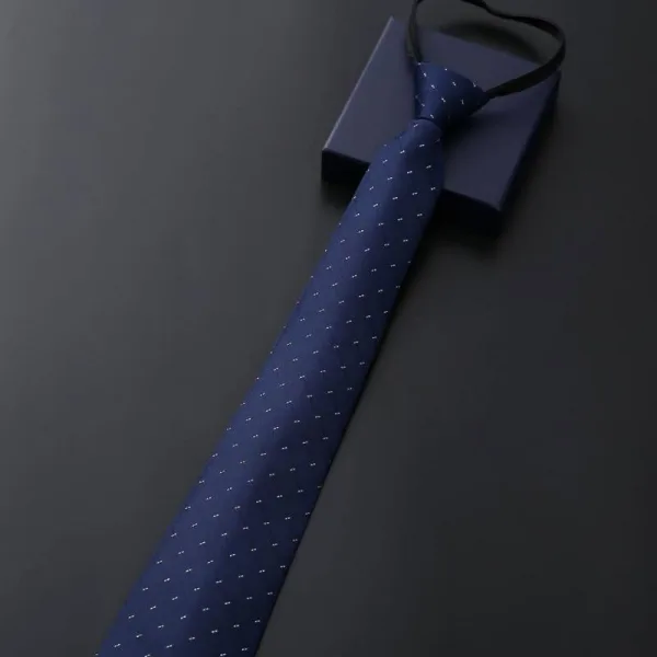 Pre tied zipper necktie for business wedding and formal wear