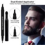 Beard filling pen kit with brush waterproof enhancer for men