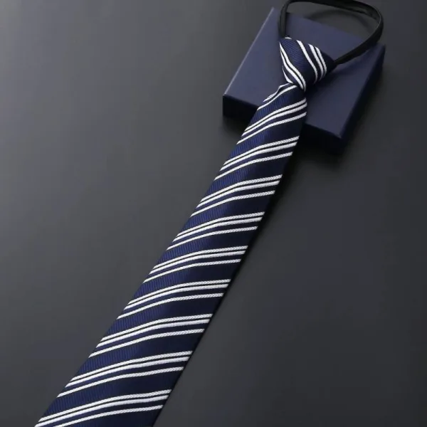 Easy zip up neck tie for men and school uniform