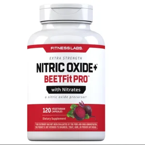 Fitness Labs beetroot nitric oxide capsules 120 count bottle