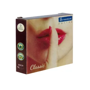 Sensation classic dotted condom full box unflavoured