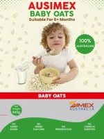 Ausimex plain rolled baby oats no added sugar 500 gram