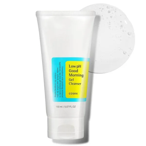 COSRX Low pH Good Morning Gel Cleanser 150ml bottle with BHA and tea-tree oil