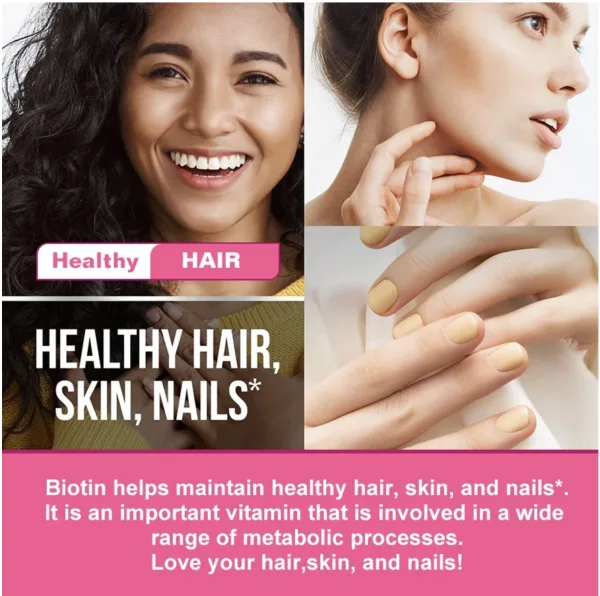 Vegan beauty gummies for skin hair and nails with vitamin C and E
