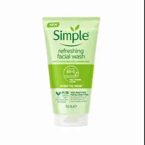 Soap-free vegan facial wash with no perfume or added colour