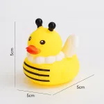 Squeaky rubber duck bath toy for babies and toddlers