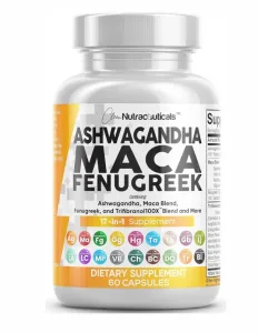 Clean Nutraceuticals ashwagandha maca fenugreek tongkat ali 60 capsules