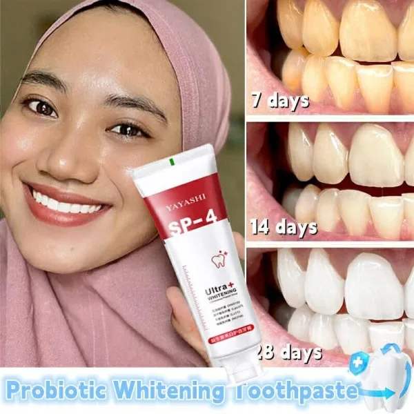 YAYASHI SP-4 Ultra+ Whitening Toothpaste with Super Probiotic-4 formula
