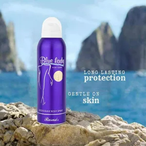 Rasasi Blue Lady 200 ml womens deodorant spray imported from Dubai