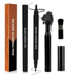 Beard filling pen kit with brush waterproof enhancer for men