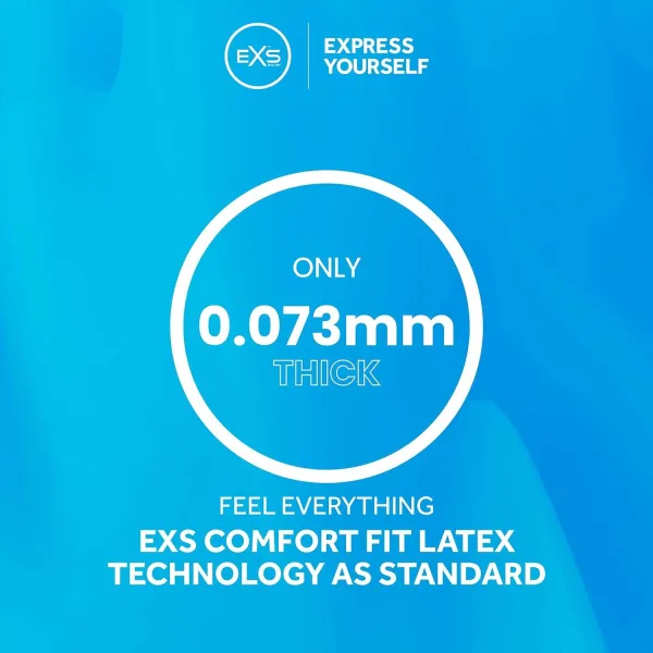 Snug fit vegan condom combo pack from EXS