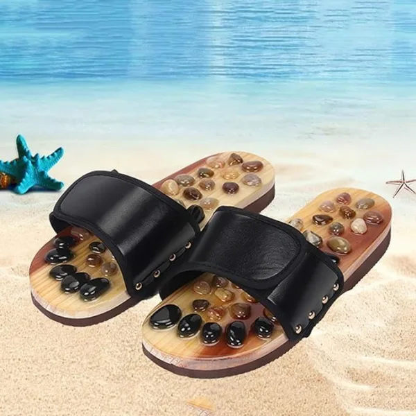 Natural Stone Reflexology Acupressure Sandals – Foot Massage & Everyday Wellness - Image 3
