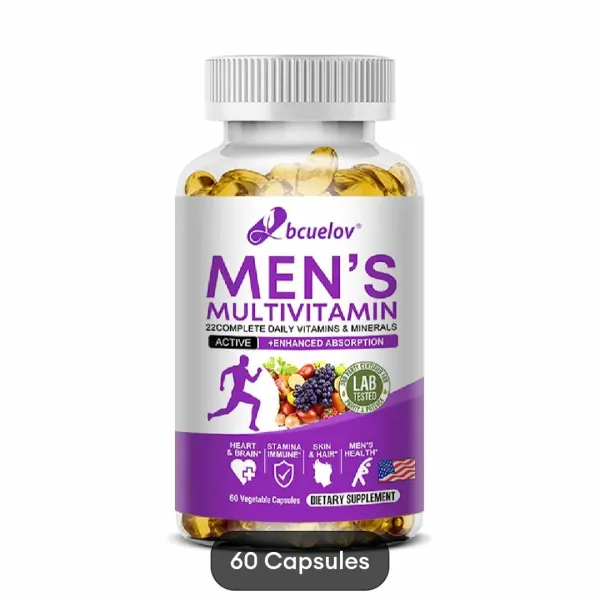 BCUELOV multivitamin capsules for men 120 count supplement