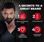 Beard wash cleanser with avocado argan and castor oil 100 ml