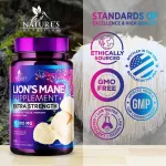 Lion's Mane mushroom extract supplement 60 capsules bottle