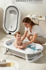 Collapsible baby bath tub for household use