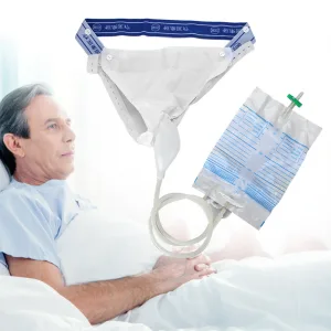 Adult incontinence urine collector set for elderly men and bed rest