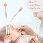 Baby nasal aspirator manual nose cleaner mucus suction device