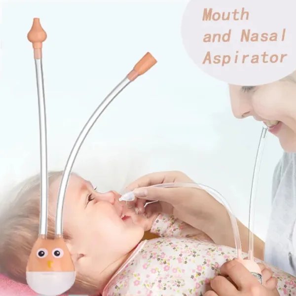 Baby nasal aspirator manual nose cleaner mucus suction device