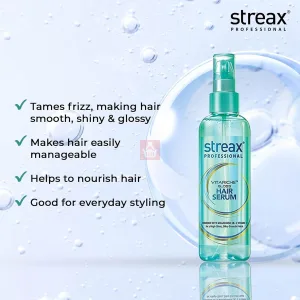 Streax Professional Hair Serum 115ml with macadamia oil and vitamin E