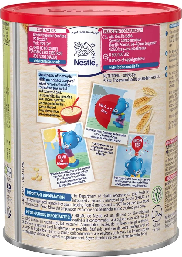 Cerelac stage 2 mixed fruit wheat baby cereal 400 gram pack
