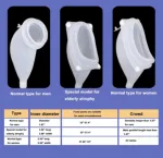 Reusable silicone urine collector bag 1000ml with waist belt