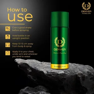 Denver Hamilton 50 ml mens deodorant spray with lavender and cedarwood