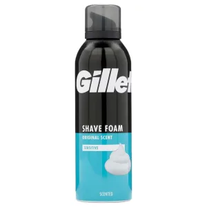 Gillette shaving foam for sensitive skin original scent 200 ml can