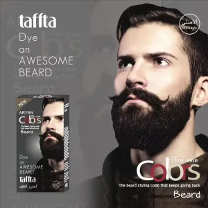 Taffta beard dye wax black 30ml with gloves for men